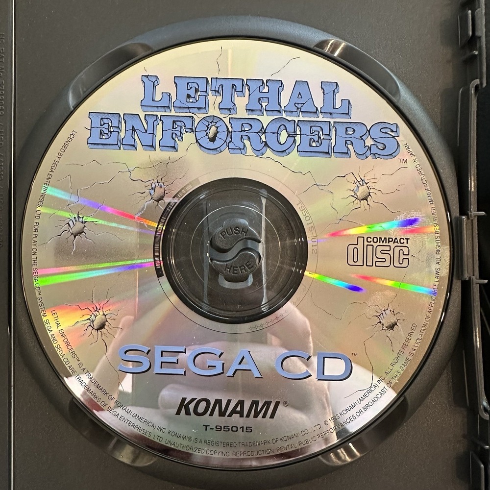 Lethal Enforcers (Sega CD, 1993) Disc Only Great Condition